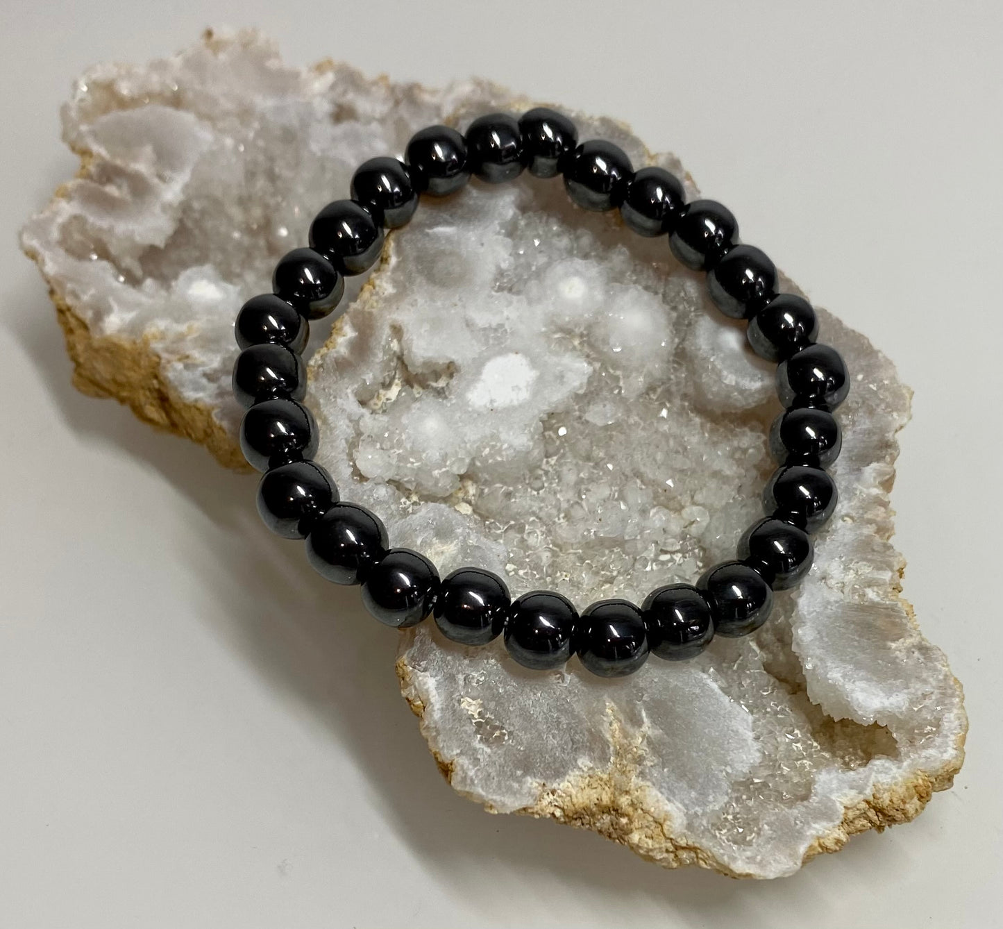 Bracelet hématite - pierre naturelle pour la circulation sanguine