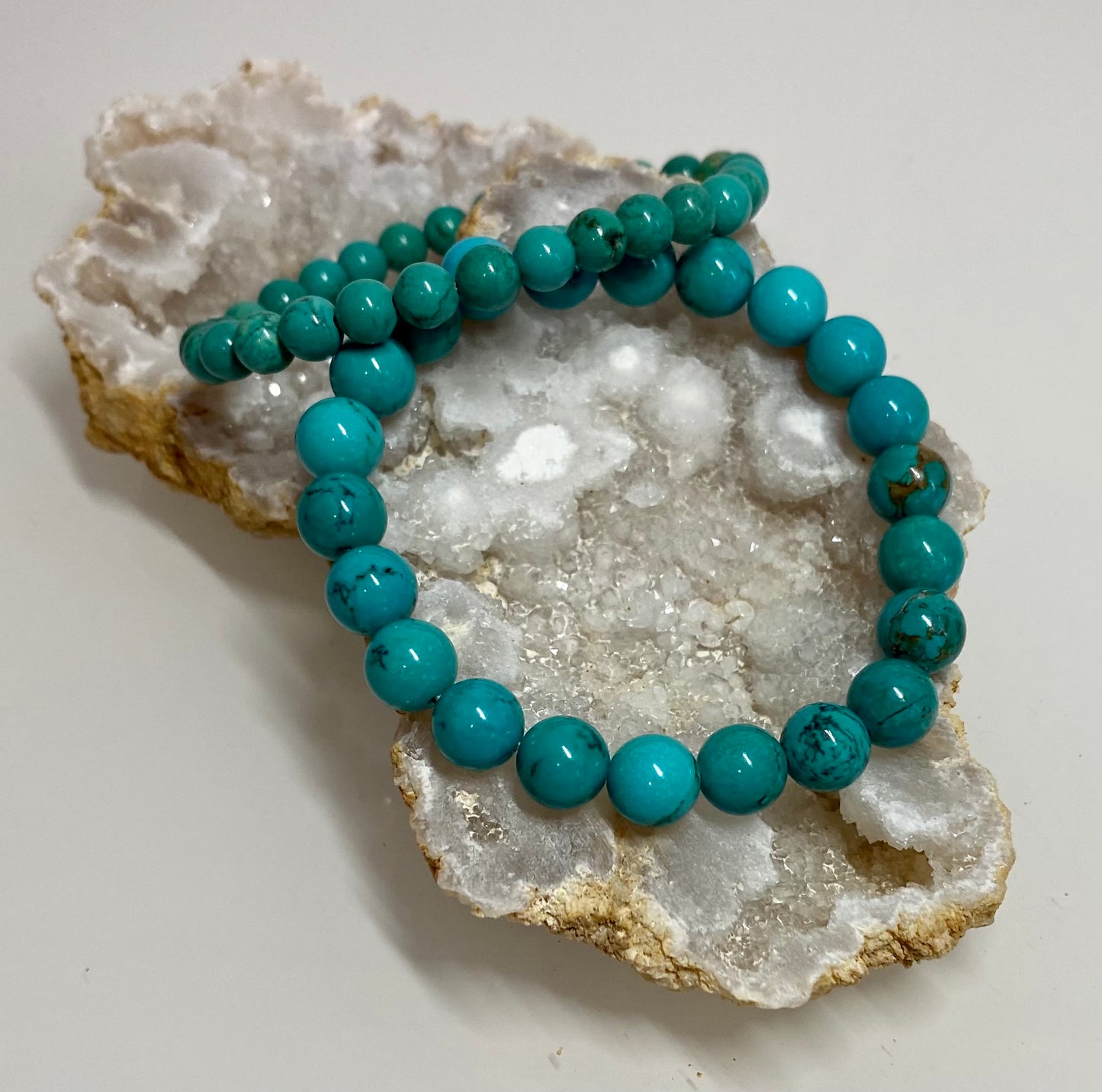 Bracelet Turquoise - Bracelet en pierres naturelles de desintoxification - Bijoux Lithotherapie