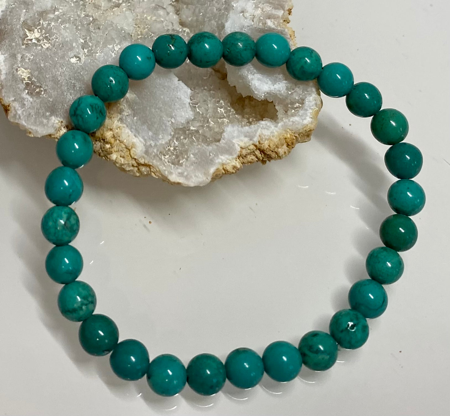 Bracelet Turquoise - Bracelet en pierres naturelles de desintoxification - Bijoux Lithotherapie