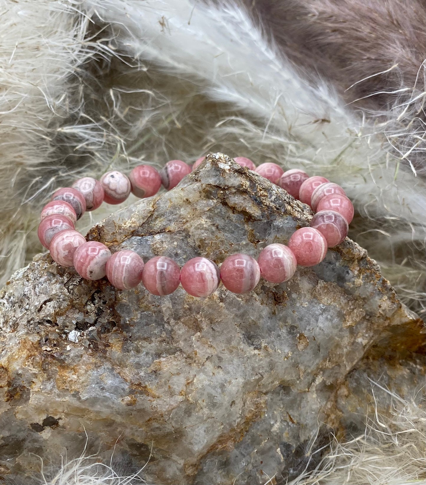 Bracelet Rhodochrosite - Amour et charisme