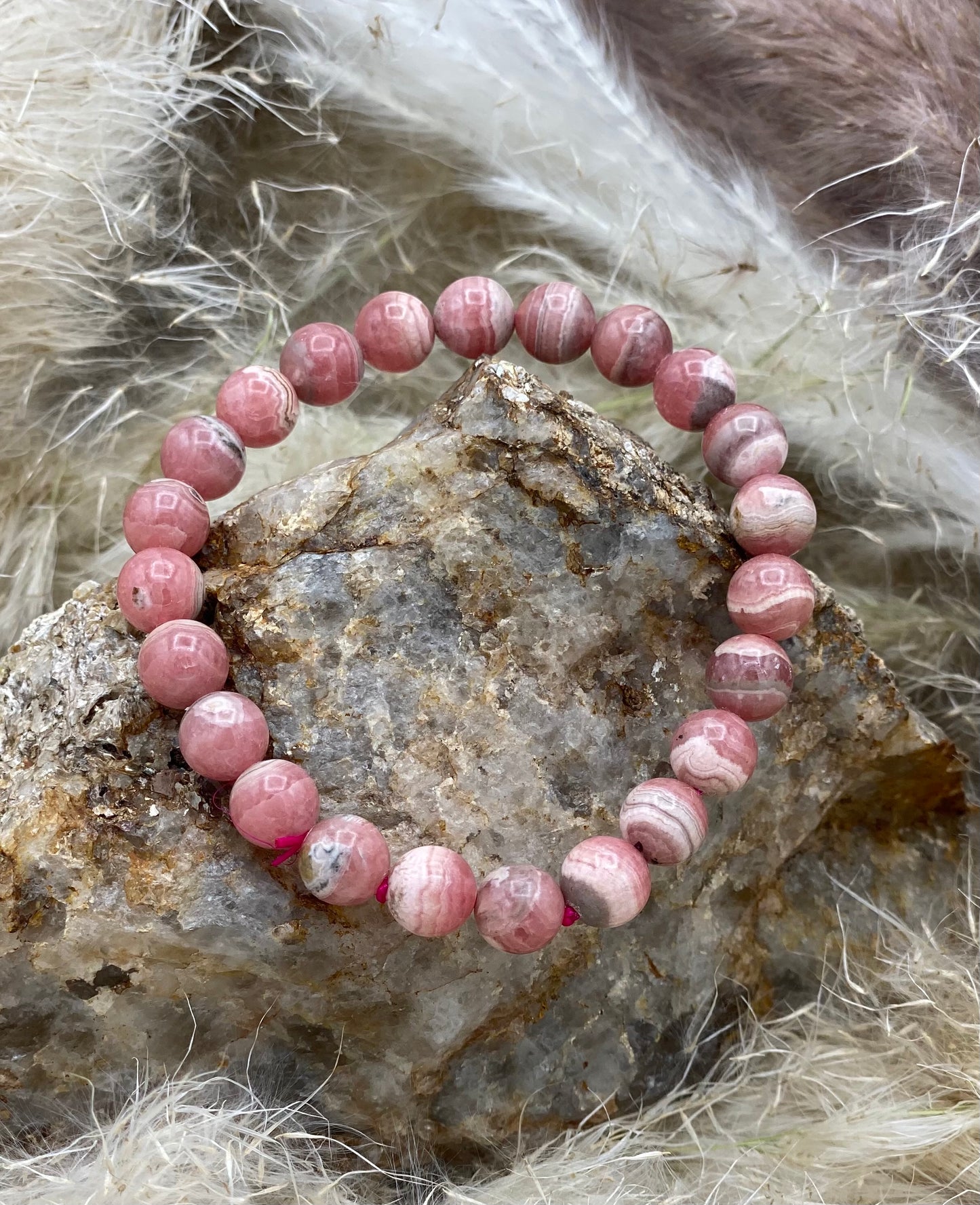 Bracelet Rhodochrosite - Amour et charisme