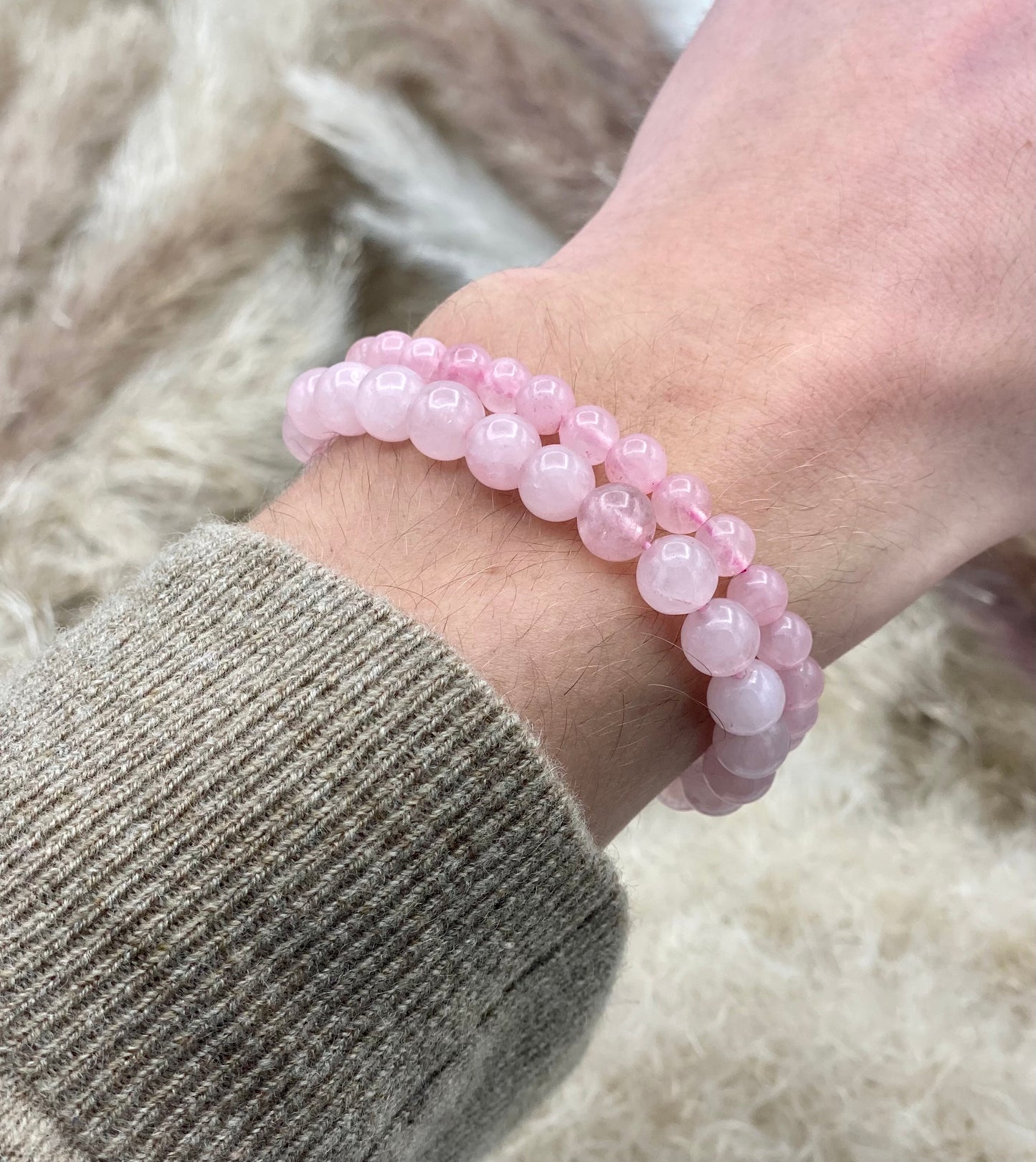 Bracelet Quartz rose - Amour & confiance en soi