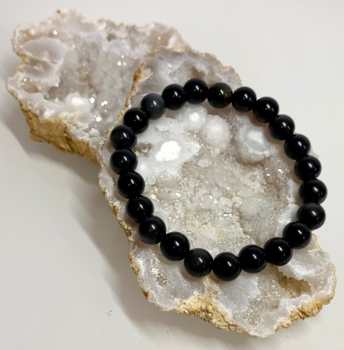 Bracelet obsidienne oeil céleste