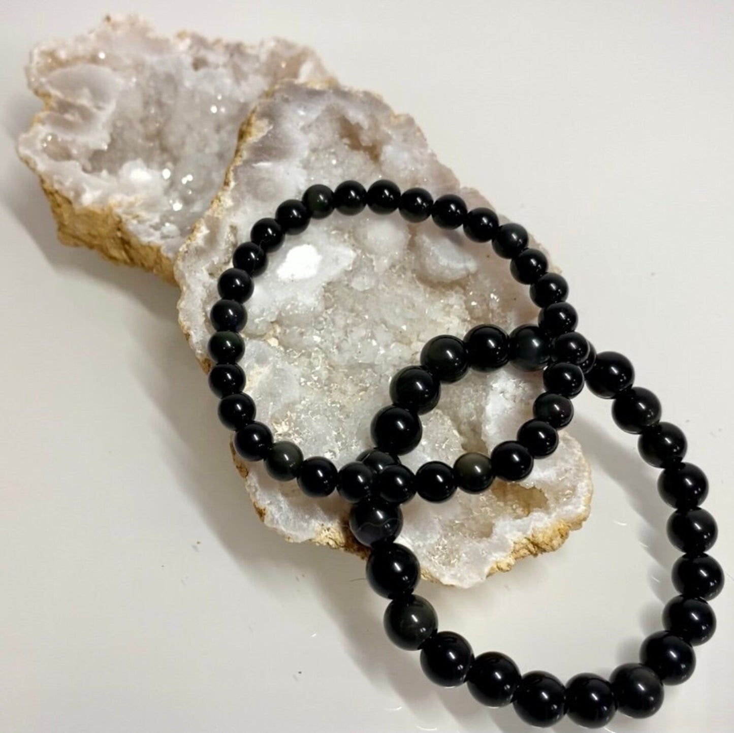 Bracelet obsidienne oeil céleste